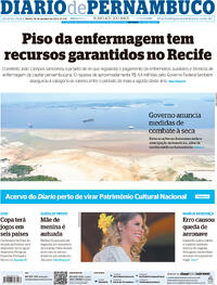 Capa do jornal Diario de Pernambuco 05/10/2023
