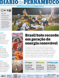 Capa do jornal Diario de Pernambuco 06/02/2023