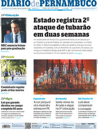 Capa do jornal Diario de Pernambuco 06/03/2023