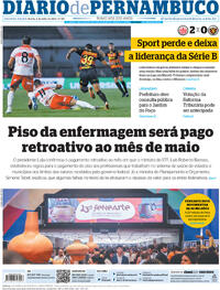 Capa do jornal Diario de Pernambuco 06/07/2023