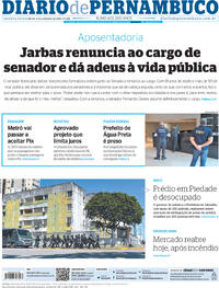 Capa do jornal Diario de Pernambuco 06/09/2023