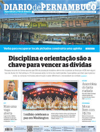 Capa do jornal Diario de Pernambuco 07/10/2023