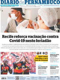 Capa do jornal Diario de Pernambuco 08/04/2023