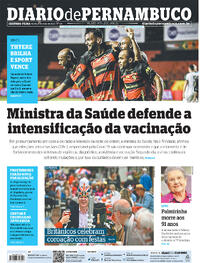 Capa do jornal Diario de Pernambuco 08/05/2023