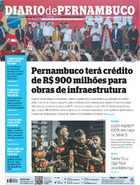 Capa do jornal Diario de Pernambuco 08/06/2023