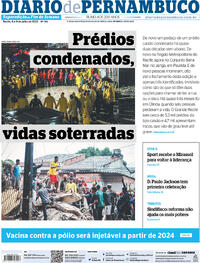 Capa do jornal Diario de Pernambuco 08/07/2023