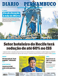 Capa do jornal Diario de Pernambuco 08/12/2023