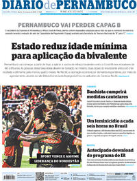 Capa do jornal Diario de Pernambuco 09/03/2023
