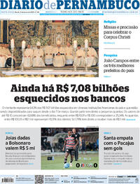 Capa do jornal Diario de Pernambuco 09/06/2023