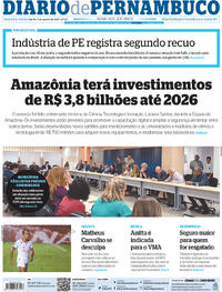 Capa do jornal Diario de Pernambuco 09/08/2023