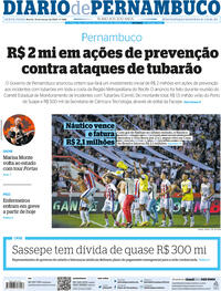 Capa do jornal Diario de Pernambuco 10/03/2023
