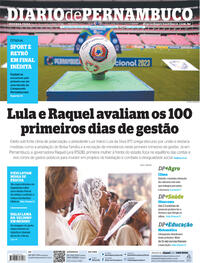 Capa do jornal Diario de Pernambuco 10/04/2023