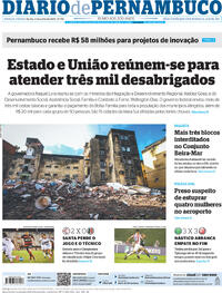 Capa do jornal Diario de Pernambuco 11/07/2023