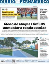 Capa do jornal Diario de Pernambuco 12/04/2023