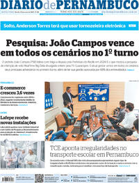 Capa do jornal Diario de Pernambuco 12/05/2023