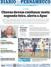 Capa do jornal Diario de Pernambuco 12/06/2023