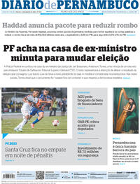 Capa do jornal Diario de Pernambuco 13/01/2023