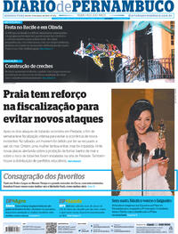 Capa do jornal Diario de Pernambuco 13/03/2023