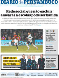 Capa do jornal Diario de Pernambuco 13/04/2023