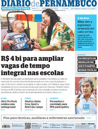Capa do jornal Diario de Pernambuco 13/05/2023