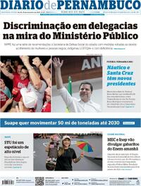 Capa do jornal Diario de Pernambuco 13/11/2023