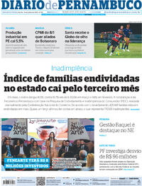 Capa do jornal Diario de Pernambuco 14/06/2023