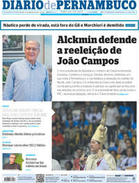 Capa do jornal Diario de Pernambuco 14/08/2023