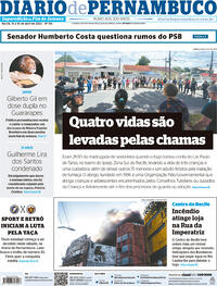 Capa do jornal Diario de Pernambuco 15/04/2023