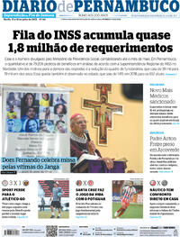 Capa do jornal Diario de Pernambuco 15/07/2023