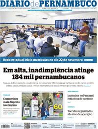 Capa do jornal Diario de Pernambuco 15/11/2023