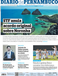 Capa do jornal Diario de Pernambuco 16/03/2023