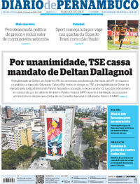 Capa do jornal Diario de Pernambuco 17/05/2023