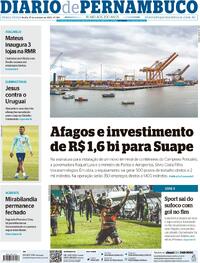 Capa do jornal Diario de Pernambuco 17/10/2023