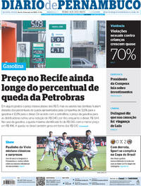 Capa do jornal Diario de Pernambuco 18/05/2023