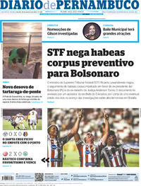 Capa do jornal Diario de Pernambuco 19/01/2023