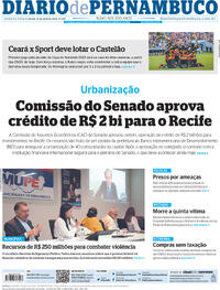 Capa do jornal Diario de Pernambuco 19/04/2023