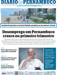 Capa do jornal Diario de Pernambuco 19/05/2023