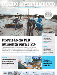 Capa do jornal Diario de Pernambuco 19/09/2023