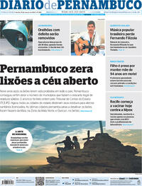 Capa do jornal Diario de Pernambuco 21/03/2023