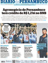 Capa do jornal Diario de Pernambuco 21/04/2023