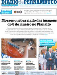 Capa do jornal Diario de Pernambuco 22/04/2023