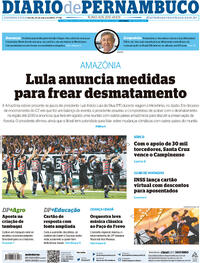 Capa do jornal Diario de Pernambuco 22/05/2023