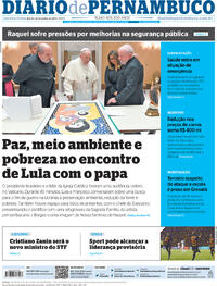 Capa do jornal Diario de Pernambuco 22/06/2023