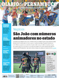 Capa do jornal Diario de Pernambuco 23/06/2023