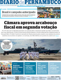 Capa do jornal Diario de Pernambuco 23/08/2023