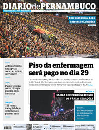 Capa do jornal Diario de Pernambuco 23/09/2023