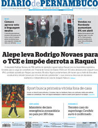 Capa do jornal Diario de Pernambuco 24/05/2023