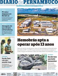 Capa do jornal Diario de Pernambuco 24/10/2023