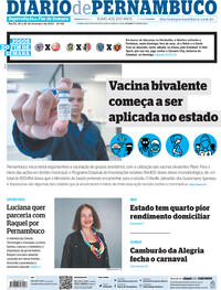 Capa do jornal Diario de Pernambuco 25/02/2023