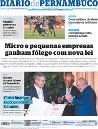 Capa do jornal Diario de Pernambuco 25/04/2023